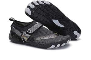 QIMAOO Barefoot Skin Water Shoes Socks, Men Women Quick Dry Water Sport Shoes, Unisex Aqua Shoes for Swim Surf Yoga Beach Running Boating Snorkeling Diving