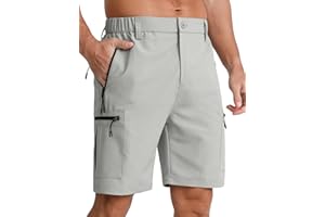 APTRO Mens Cargo Hiking Shorts Outdoor Lightweight Golf Casual Shorts for Men with 5 Zipper Pockets