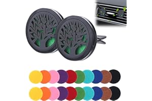 QIURUOO 2 Stück Auto Aromatherapie, Auto Duft Zur Überdeckung von Gerüchen und Halten Die Luft Frisch, Geeignet für Büro, Zimmer oder Andere Lnnenräume (2 Schwarz)