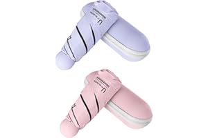 BAODINI Reise-Mini-Regenschirm für Geldbörse mit Etui – kleiner kompakter UV-Regenschirm, Sonnenschutz, leicht, kleiner Taschenschirm mit Etui für Damen und Mädchen