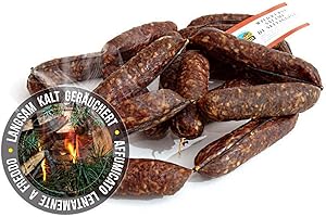 SARNTALER - L. MOSER Salsiccia affumicata di cervo della Val Sarentino L. Moser 3 pz. - ca. 150 gr.