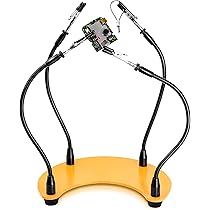 Fstop Labs Third Hand Soldering Tools PCB Holder Four Magnetic Based Flexible Metal Arms Help Hands Crafts Jewelry Hobby Workshop Help Station Non-slip Steel Weighted Base