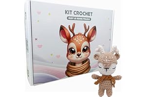 Aniyarns - Kit Crochet pour Débutant : formation en Vidéo 100% Fr inclus dans ce kit - Patron & instruction vidéos en français Facile pour débutant - Cadeau fête des mères