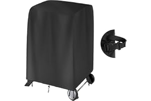 DIJIA Cover Fit for Ninja Woodfire Outdoor Grill on Stand(ONLY COVER)[OG701UK]- Outdoor Electric BBQ Stand Cover, Waterproof Dustproof 420D Oxford, 2 Drawstrings and 4 Buckles