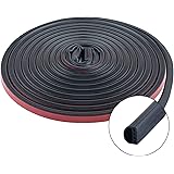 Qishare Silicone Rubber Weather Strip, Multi-Hole Design Seal Strip for Doors and Windows,Professional Self Adhesive Anti Col
