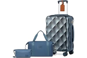 Sea choice Cabin Bag Luggage Set Travel Suitcase Ryanair Cabin Bag Sets Hand Luggage Sets Suitcase Sets Hard Shell with TSA Lock 4 Wheels