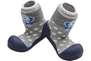 Attipas AZO0204-Zapatos Primeros Pasos,Modelo Zoo Azul, Talla 22,5
