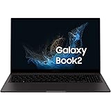 Samsung Galaxy Book2 Laptop, Ultrafino, 15.6" FHD LED, Intel Core i3 di dodicesima generazione, Intel Iris Xe, RAM 8GB LPDDR4