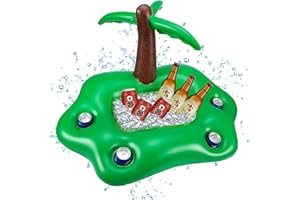 AUIRSHIKY Porte-gobelet de Piscine, Porte-gobelet Gonflable pour Piscine, Grande capacité, Flottant, Gonflable, Accessoire de Piscine pour Adultes, pour Piscine, fête de Plage, Plaisir - 95 x 55 x 55 x 55 cm