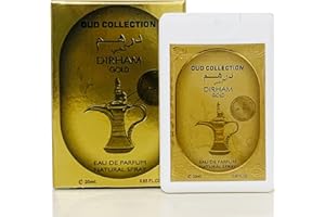 HILTO Oud Collection Mini Pocket Perfume 20ml perfume Eau De Perfume EDP Arabian Fragrance for Men Women Unisex (Dirham Gold)