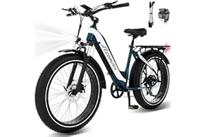 ECORUSH bicicletta elettrica, mountain bike con pneumatici grassi 26 * 4.0, motore brushless ad alta velocità da 250W, batteria integrata da 48V 13AH, bicicletta elettrica adatta agli adulti