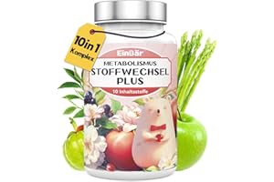 ‎EINBÄR EinBär Stoffwechsel Kur 10 in1 Komplex Hochdosiert mit L-Carnitin Grünem Tee Cholin Chrom Garcinia Cambogia Fett- und Energie stoffwechsel beschleunigen