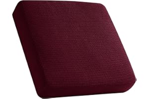 SYLC Fundas De Cojín, Funda para Sofá Elásticas, Funda Elástica Protectora De Sofá Tartán, Funda para Sofá Elástica Protector Separados (Rojo,1 Plaza Grandes)