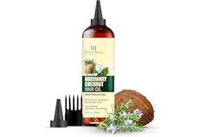Botanic Hearth Haaröl mit Rosmarin, Kokos & Avocado + Biotin | 180 ml | Rosemary, Coconut & Avocado Hair Oil | Nährendes Öl für Haarwachstum & Stärkung | Für alle Haartypen geeignet