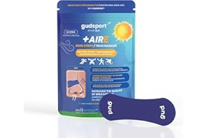 GUDSLIP ZZZ Tiras Nasales Gudsport – Gudslip®– Mejora tu Respiración al Hacer Deporte | Mayor Flujo de Aire y Soporte Antisudor