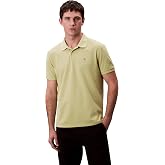 Calvin Klein Men's Short Sleeve Polo Shirt Monogram Pique in cotton