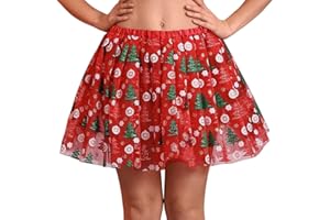 Flovel Women's Ballet Skirts Tulle Tutu Skirt Adult Layered Tutus Fluffy Party Skirts Rave Festival Costume