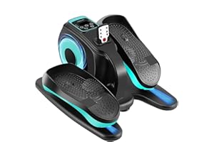 Rollingsurfer Vélo Elliptique Électrique, Elliptique de Bureau avec Écran LCD et Télécommande, Portable Pédalier Electrique Rééducation de Adultes et Personnes Âgées