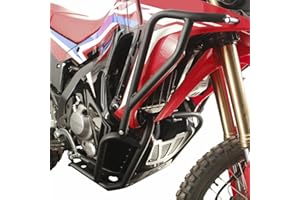 GP Kompozit Engine Guard Crash Bar Protection Black Full Set Compatible For Honda CRF250 Rally / CRF300 Rally 2021-2024