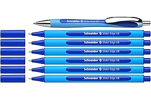 Schneider 152257 Slider Edge XB i Slider Rave XB długopis (kolor wkładu: niebieski) 6+1 sztuka