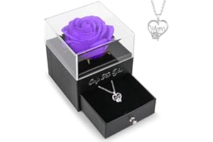 Cadeau Maman,Rose Eternelle sous Cloche Cadeau pour Maman,Cadeau Anniversaire Maman Original Cadeaux,Bonne Fete Maman