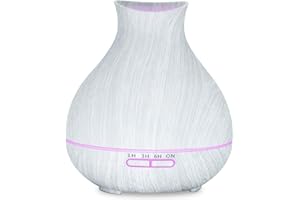Difusor de Aceite Esencial BZseed de 550 ml, 12 Horas de aromaterapia, humidificador, difusor con Temporizador, Apagado automático sin Agua, 7 Luces Que cambian de Color, difusor de Aroma de Grano