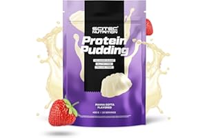 ‎SCITEC NUTRITION Scitec Nutrition Protein Pudding - pyszny, wysokobiałkowy deser - bezglutenowy - bez oleju palmowego - idealna przekąska lub odpust po posiłku, 400 g, Panna cotta