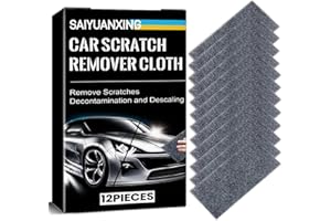 SAIYUANXING ﻿Nano Sparkle Cloth for Car Scratches, 12 Pack Abrasive Polishing Pads for Paint Repair, Grinding and Surface Finishing of Small Scratches & Water Spots (1)