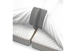 Aukimo Liebesbrücke für Matratzen mit Spannbettlaken [180x200cm], Anti-Rutsch, Matratzenkeil und Ritzenfüller für Matratzen, Praktische Lösung für Doppelbetten <3Min befestigt