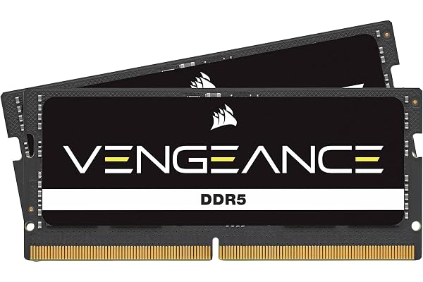 CORSAIR Vengeance SODIMM DDR5 RAM 48Go (2x24Go) Jusqu'à 5600MHz CL48-48-48-90 1.10V Intel XMP 3.0 Mémoire des Ordinateurs Portables – Noir (CMSX48GX5M2A5600C48)