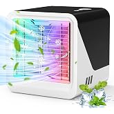 Portable Air Conditioner, Outdoor Tubeless Fan, 3 Speeds | 500ml, Quiet and Low Consumption, Compact Fan with Water Cooling,