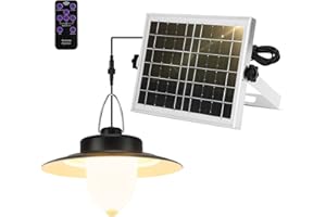 ‎ENCOFT ENCOFT Garten Solarlampen für Außen Hängend,Solar Hängelampe mit Bewegungsmelder Dimmbar Solar Hängeleuchte mit Fernbedienung IP65 Wasserdicht 3000K
