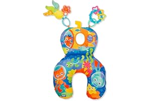 Playgro Ocean Adventure Tummy Pillow Oreiller Abdominal Ocean Adventure de Playgro | Amusant et Soutien pour Le Temps de la Bouche vers Le Bas des bébés à partir de 0 Mois
