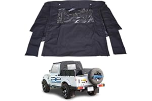 AEspares Compatible avec Suzuki Samurai Sj410 SJ413 Bikini de rechange souple Noir