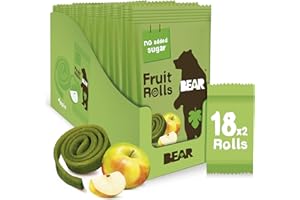 Bear Yoyo 100 Percent Fruit Rolls Apple 20 g (Pack of 18)