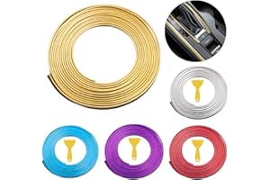 CENRONG Car Interior Moulding Trim，5M Car filler trim strip line styling moulding strips DIY styling interior，for All Cars (yellow)