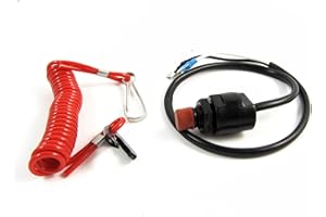 HWYDO Universal Bateau Moteur Hors-Bord Moteur Kills Interrupteur d'arrêt et de sécurité d'attache Tour de Cou