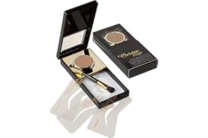 XXL LASHES Christian Faye, półpermanentny, wodoodporny, odporny na rozmazywanie, trwałość do 24 godzin, w zestawie 3 szablony (brązowy)