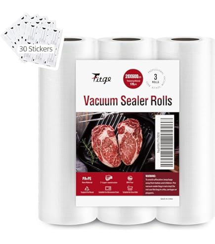 3 Rotoli Sacchetti Sottovuoto 28x600 Cm - Senza BPA, Per Alimenti E Cottura Sous Vide - Foto 11