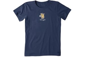 Life Is Good damer vintage krossare grafik t-shirt raket med tusensköna t-shirt