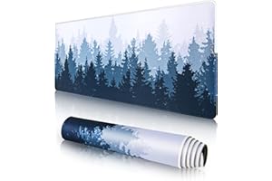 EFISH Tappetino Per Mouse e Tastiera da Gioco,（80x30x0.3cm）con Bordi Cuciti, Lungo, Resistente Tappetino con Base in Gomma Naturale Antiscivolo