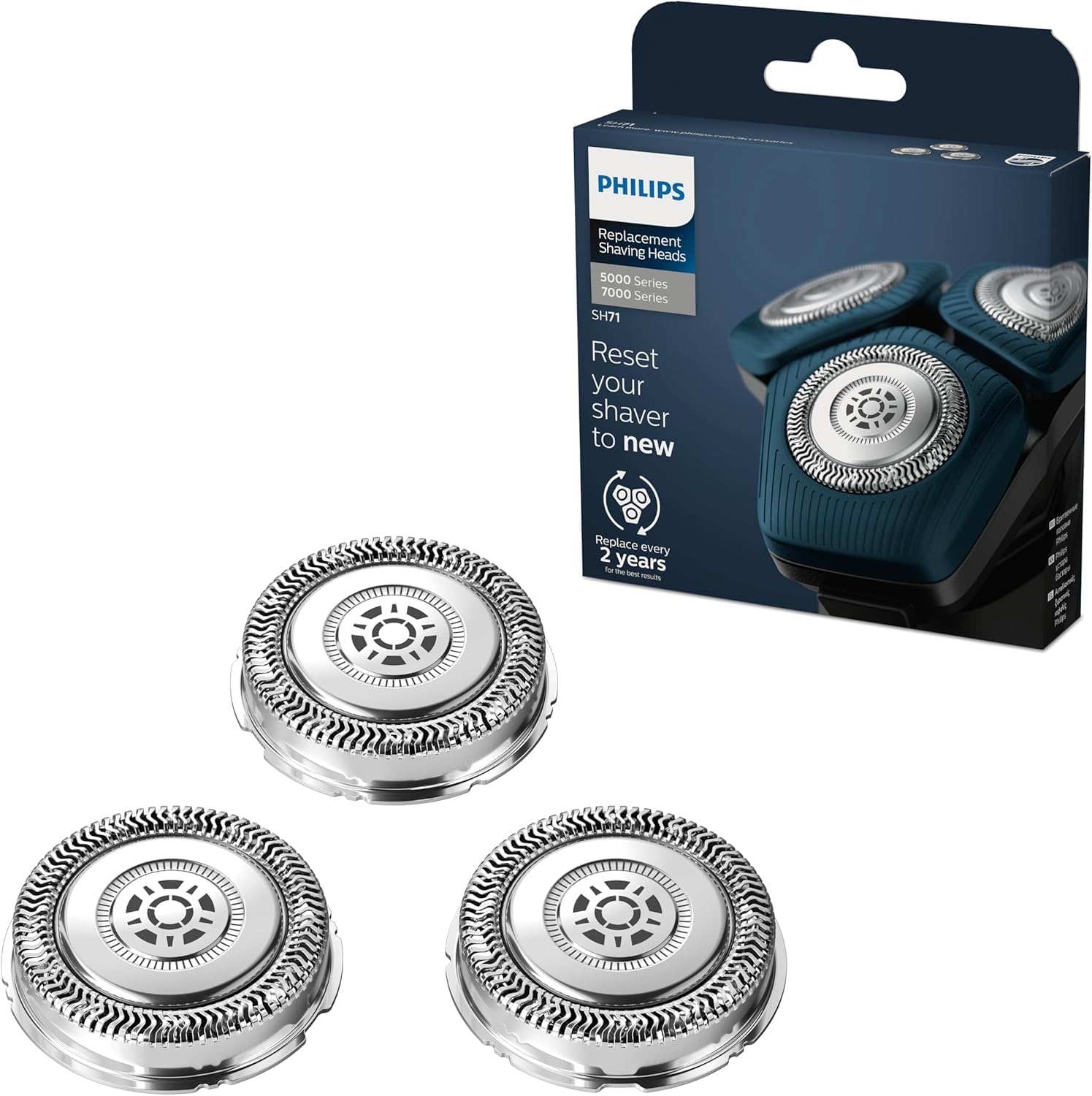 Philips SH71/50, Cabezal de Recambio, compatible con las Afeitadoras Eléctricas Hombre Philips Serie 7000 y 5000