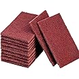 AMACOAM Heavy Duty Scouring Pads Kitchen Scouring Pads Scrub Pad Emery Descaling Rust Stains Removal Scouring Scrubber Sponge Copper Pipe Cleaner Clothes for Plumbers Soldering Cleaning Tool 10 Pieces