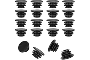ZEYIYER 20 Pcs Handlebar Grips Ends, Plastic Bike Handle Bar End Plugs, Bike Handle Grip End Caps for Mountain Bikes, Road Bicycle, Most Bicycle Grip Bar