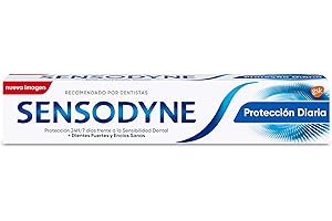 Sensodyne Protección Diaria, Pasta de Dientes, Alivio para Dientes Sensibles, Protección Duradera frente a la Sensibilidad Dental, 75 ml