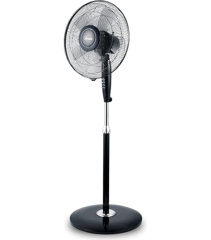 Ardes STEELO 40N Ventilatore da Tavolo 50W 40 cm con Oscillazione Automatica, Inclinazione Regolabile, 3 Velocità, Design Compatto e 5 Pale