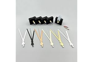 ‎KLOKKZ Klokkz Quarzuhrwerk und Uhrzeiger - lautloses Uhrwerk - 12mm, 15mm, 18mm, 22mm (Uhrwerk 12mm mit Zeiger Gold)