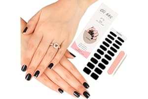 ZAHRVIA 20PZ Smalto Adesivo per Unghie, Unghie Del Adesive UV, Pellicola per Unghie Autoadesiva, Adesivi per Unghie in Gel, Strisce per Smalto Gel per Unghie