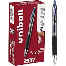 UniBall Signo 207 - Roller rétractable - 0,7 mm - noir Pas Cher | Bureau Vallée