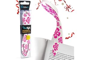 GIFTS FOR READERS & WRITERS Flexilight Luce da Lettura | Segnalibro 2 in 1 Luce per Libro | Lampada LED a clip da Lettura | Pila per Leggere a Letto per Bambini e Adulti | Accessori per Libri | Idea Regalo Lettori